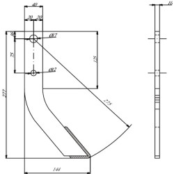 Vagotuvo noragai, dengti 40x10 L275 RRT4010