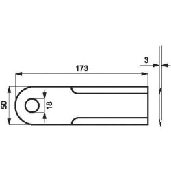 Smulkintuvo peilis 3 mm 0000600172KR