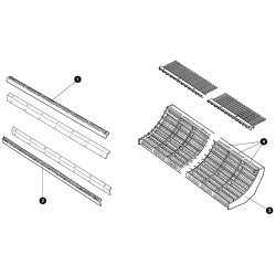 Plaktuvo strypų pora, 2 x LH D28382009N
