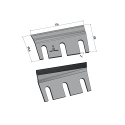 Kukurūzų smulkinimo peilis RH Z62075N
