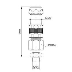Purškimo antgalis M60 15 mm 6061011