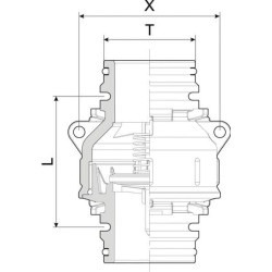 Atbulinis vožtuvas T7 M 504201F