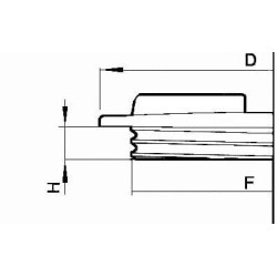 Srieginis dangtelis Ø125 C00001