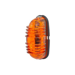 Posūkio lemputė 18W, ovali, 12V, gintaro spalvos, prisukama, 83x41mm, Hella 2BA001227211