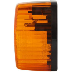 Posūkio lemputė kairė, 21W, stačiakampė, 12V, gintaro spalvos, prisukama, 90x55x60mm, Hella 2BA002652111