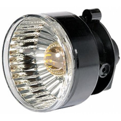 Posūkio lemputė 21 W, apvali, 12 V, geltona/pilka, korpusas: sidabrinis, prisukamas, Ø 66 mm AMP kištukas, Hella 2BA009001191