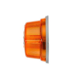 Posūkio lemputė 18W, apvali, 12V, gintaro spalvos, prisukama, Ø 80mm, Hella 2BA001259611