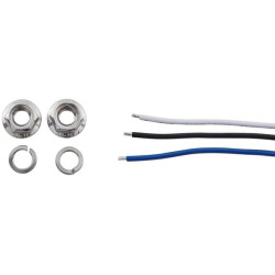 Posūkių ir gabaritinis žibintas LED, priekinis, apvalus, 10/30 V, skaidrus, tvirtinamas varžtais, Ø 122 mm, 24 LED, Hella ValueF