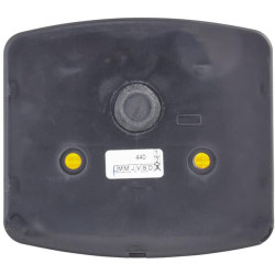 Posūkių ir gabaritinis žibintas kairysis, 21 W, kvadratinis, 12 V, gintaro/skaidrus, tvirtinamas varžtais, 85 x 54 x 95 mm, Hell