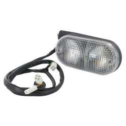 Posūkių ir gabaritinis žibintas RH stačiakampis, 12V, gintaro/skaidrus, tvirtinamas varžtais, 171x65x80,5 mm, Cobo 0305450000