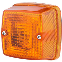 Posūkio lemputė 21W, kvadratinė, 12V, geltona, prisukama, 84x51x84mm, Hella 2BA003014011