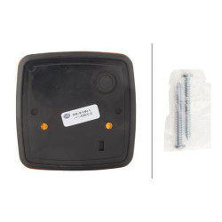 Posūkio lemputė 21W, kvadratinė, 12V, geltona, prisukama, 84x51x84mm, Hella 2BA003014111