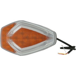 Priekinis LED posūkių ir gabaritinis žibintas, 12 V, geltonos/baltos spalvos, tvirtinamas varžtais, Kramp L261631