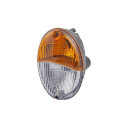 Posūkių ir gabaritinis žibintas, ovalus, 12 V, gintaro spalvos/skaidrus, 140,4xHella 2BE343130081