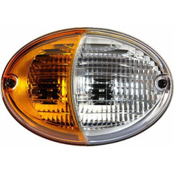 Posūkių ir gabaritinis žibintas, ovalus, 12 V, gintaro spalvos/skaidrus, 140,4xHella 2BE343130081