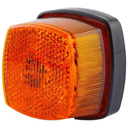 Gabaritinis žibintas 5W, kvadratinis, 12/24V, gintaro spalvos, prisukamas, 62xHella 2PS003057051