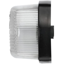 Gabaritinis žibintas 5W, kvadratinis, 12V, skaidrus/baltas, tvirtinamas varžtais, 62x42x62mm, Hella 2PF004081001