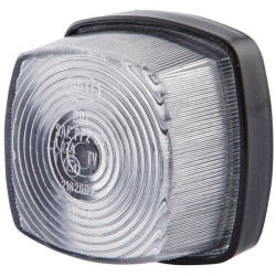 Gabaritinis žibintas 5W, kvadratinis, 12V, skaidrus, tvirtinamas varžtais, 62x40x62mm, Hella 2PF003057041