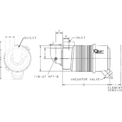 Pilnas oro filtras Donaldson G057512