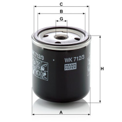 Kuro keitimo filtras WK7123
