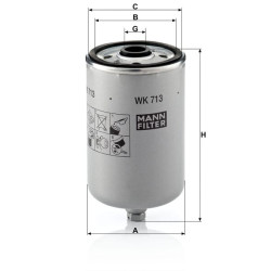Kuro keitimo filtras WK713