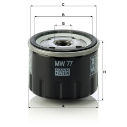 Alyvos filtras MW77