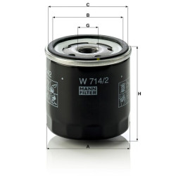 Alyvos filtras W7142