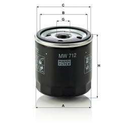 Alyvos filtras MW712