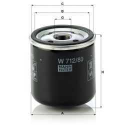 Alyvos filtras M&H W71280