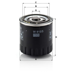 Alyvos filtras W8155