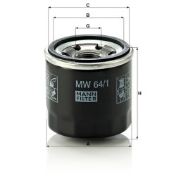 Alyvos filtras Mann & Hummel MW641