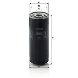 Alyvos filtras Mann & Hummel W7352