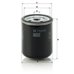 Hidraulinės transmisijos filtras W71245