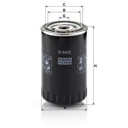 Alyvos filtras W8402