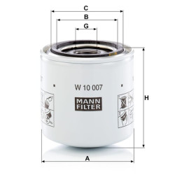 Hidraulinis filtras W10007