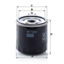 Alyvos filtras W7032