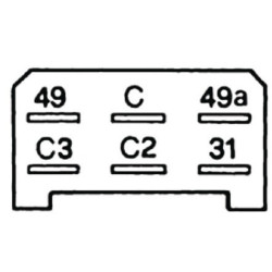 Cobo posūkio signalo relė 1900730000