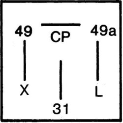 Posūkio signalo relė 24V 4AZ003787071