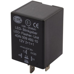 Posūkio signalo relė, 5 polių LED, 12V, 4DN009492101