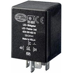 Posūkio signalo relė, 5 polių LED, 12V, 4DN009492101