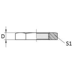 Veržlė M52x2.00 plienas Voss MSV5220
