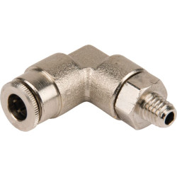 Įspaudžiama jungtis, skersmuo 6 mm, 90° pasukama, išorinis sriegis M6x1, Kramp CLWSS6MK61