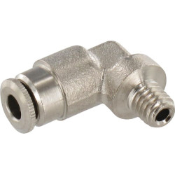 Įspaudžiama jungtis, 4 mm skersmens, 90° išorinis sriegis, M6x1, Kramp CLWS4MK61