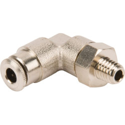 Įspaudžiama jungtis, 4 mm skersmens, 90° pasukama, išorinis sriegis M6x1, Kramp CLWSS4MK61