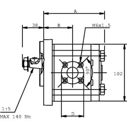 Siurblys PLP20.6,3S0-54B2-LBE/BC-N PLP206S054B2