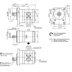 Krumpliaratinis siurblys AZPF-11-016RSA20MB Bosch Rexroth 0510645004
