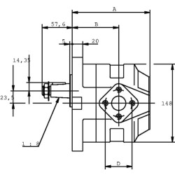 Variklis KM 30.61 RO-84E4-LEF/ED KM3061R84E4