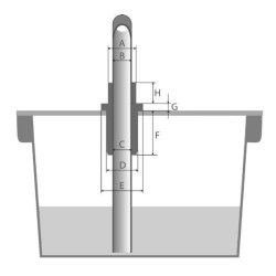 Dangtelio įvorė 25 mm RTD25MM