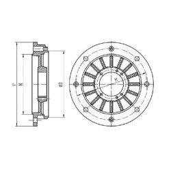 Variklio flanšas 160-B5 EM9160B5FLGKR