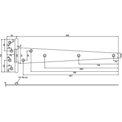 T formos vyris 14"x350mm TO4196C
